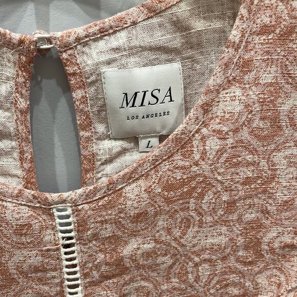 MISA Los Angeles Floral Ruffled Lace Blouse NWOT - Picture 5 of 7